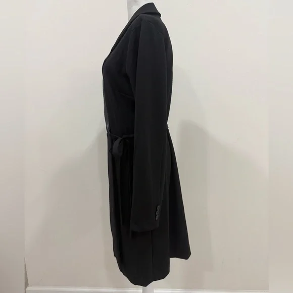 BCBGeneration Women's Fitted Wrap Mini Cocktail Dress Long Sleeve Size L - Picture 3 of 8